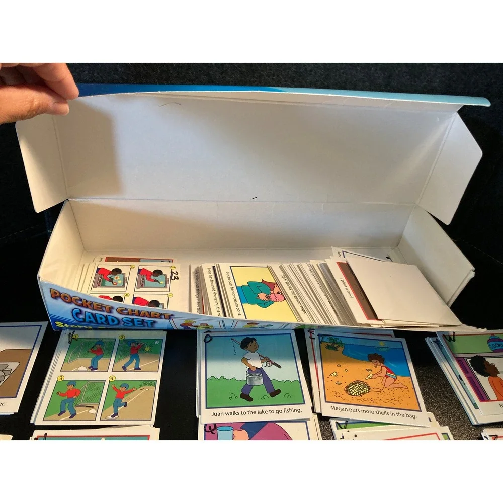 Smethport Story Sequencing Pocket Chart Card Set 125 Double-Sided Teaching 100%